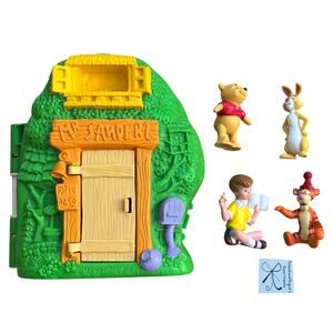Mattel Disney Pooh 100 Acre Wood Carry Around Playset Toy As-is